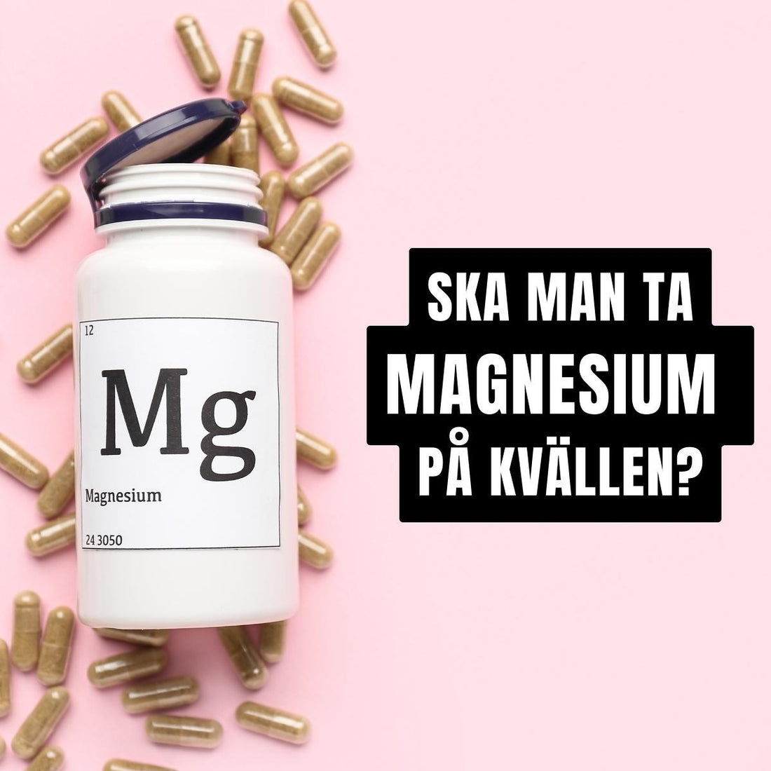 Varför ska man ta magnesium på kvällen?