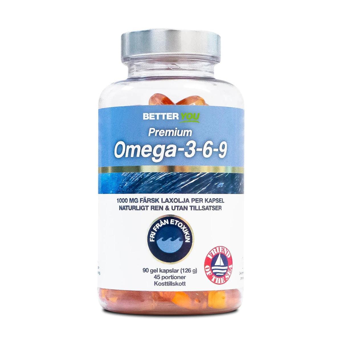 Better Omega 3-6-9 90 kapslar Fettsyror