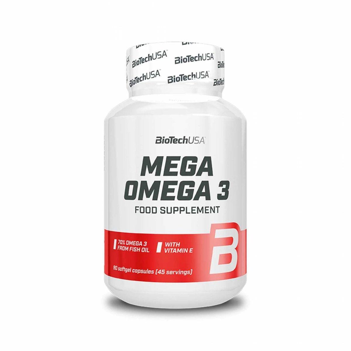 Biotech USA Mega Omega 3 90 kapslar Fettsyror