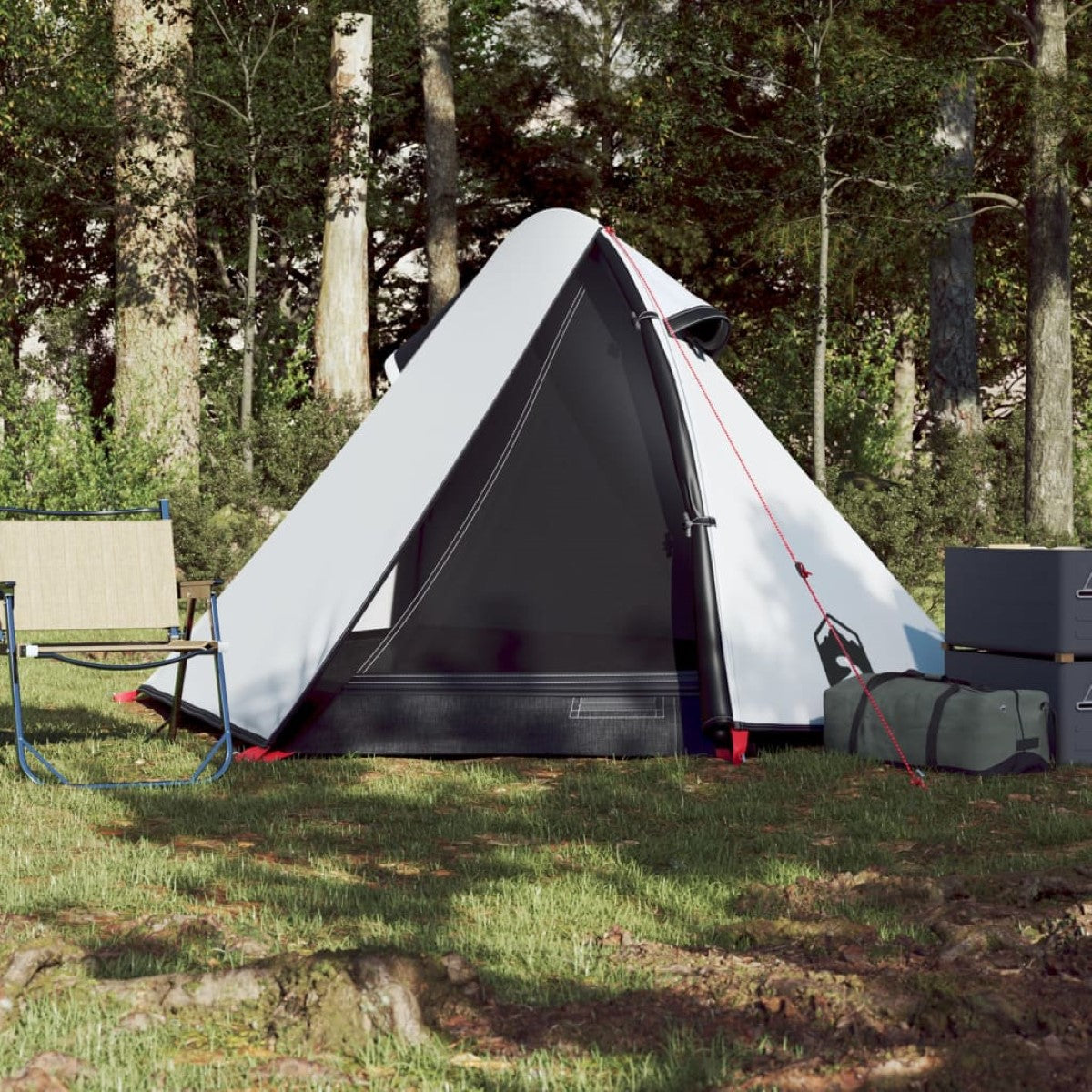 Campingtält 2-Personer Kompakt Vit