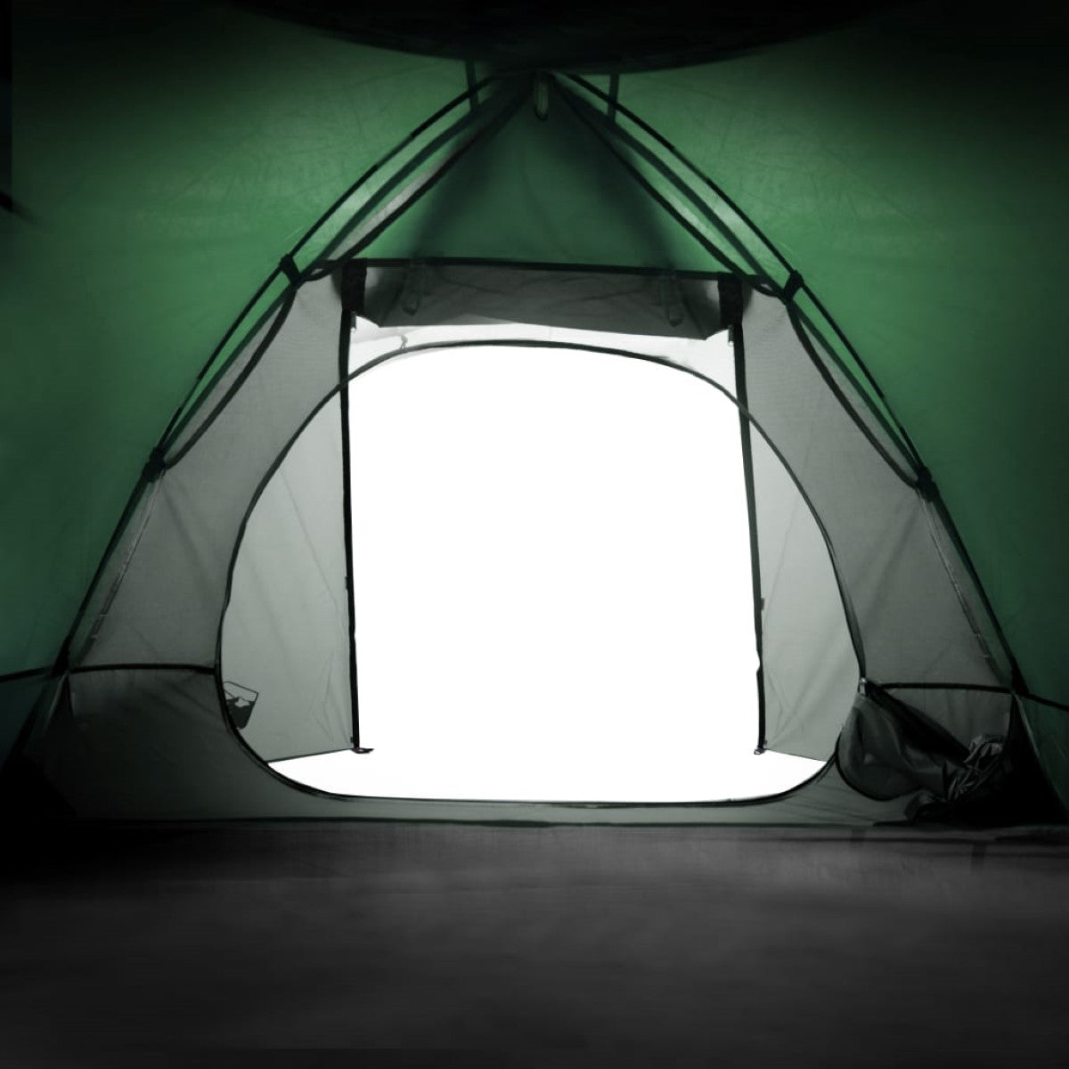 Campingtält 2-Personer Kupol Grön