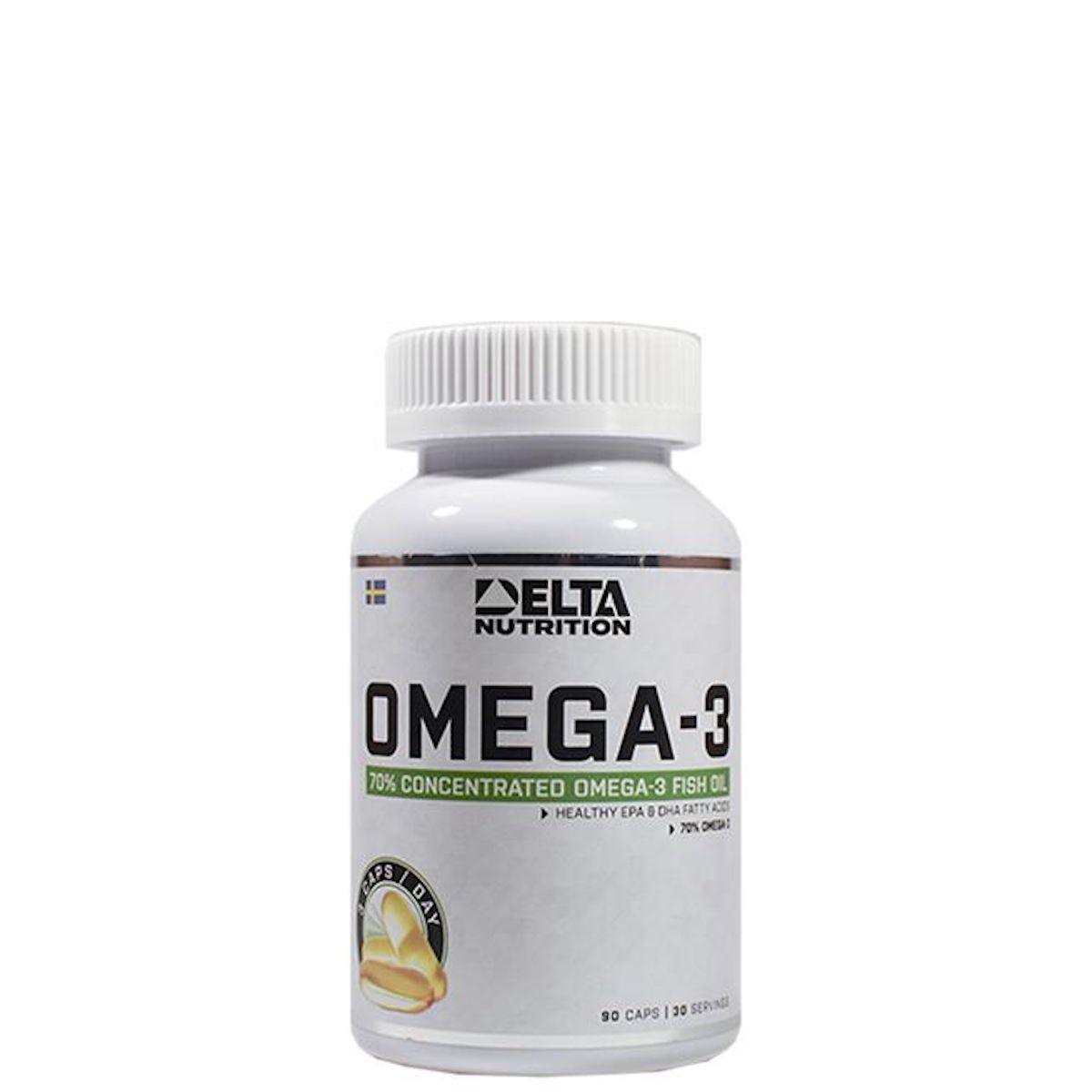 Delta Nutrition Omega-3 90 kapslar Fettsyror
