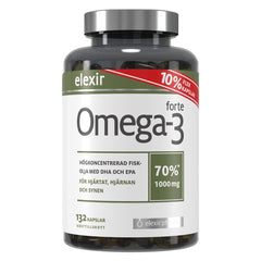 Elexir Pharma Omega-3 forte 1000 mg 132 kapslar Fettsyror