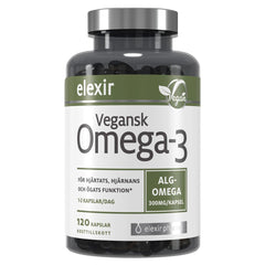 Elexir Pharma Vegansk Omega-3 120 kapslar Fettsyror