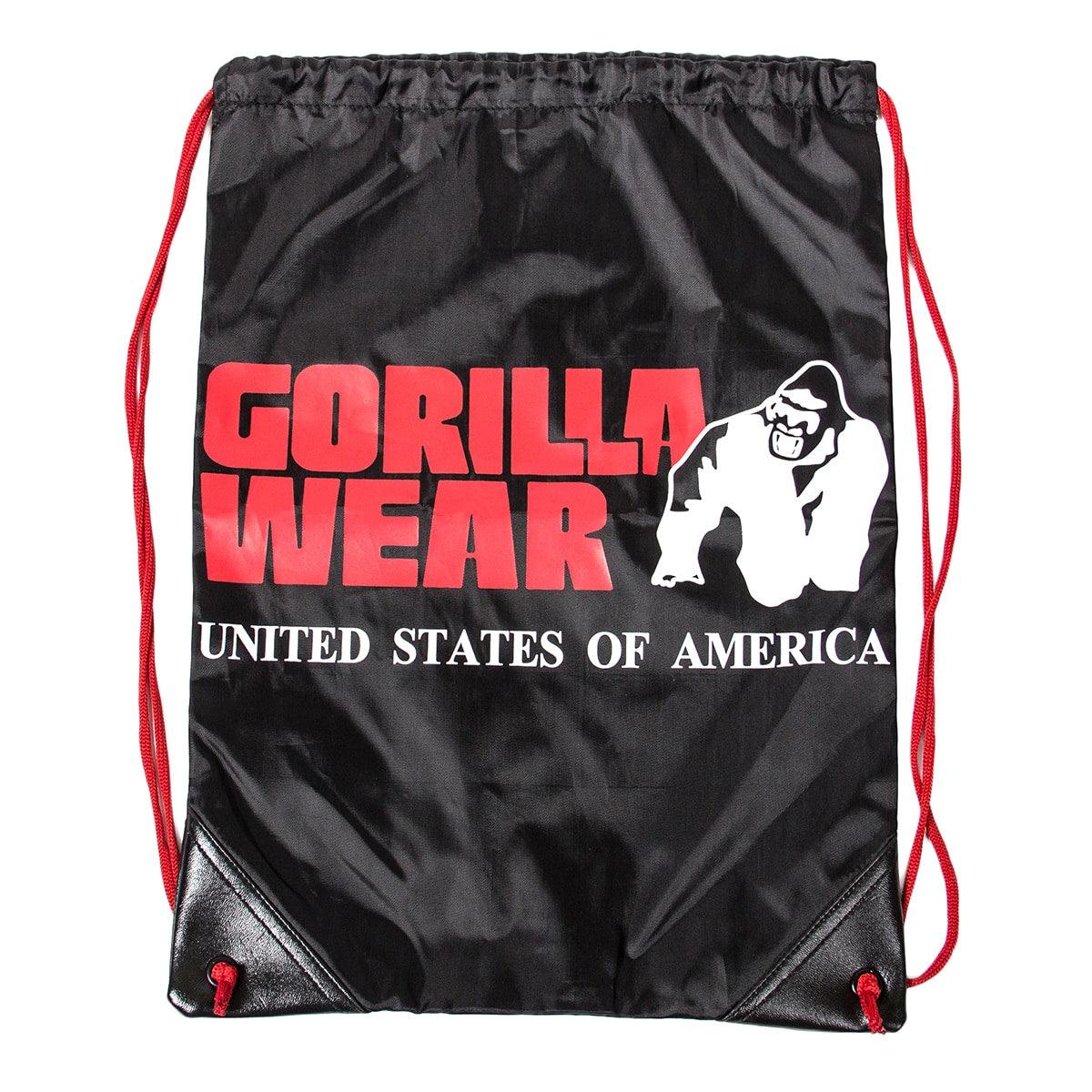 Gorilla Wear Drawstring Bag Gympapåse Svart/Röd