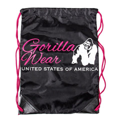 Gorilla Wear Drawstring Bag Gympapåse Svart/Rosa