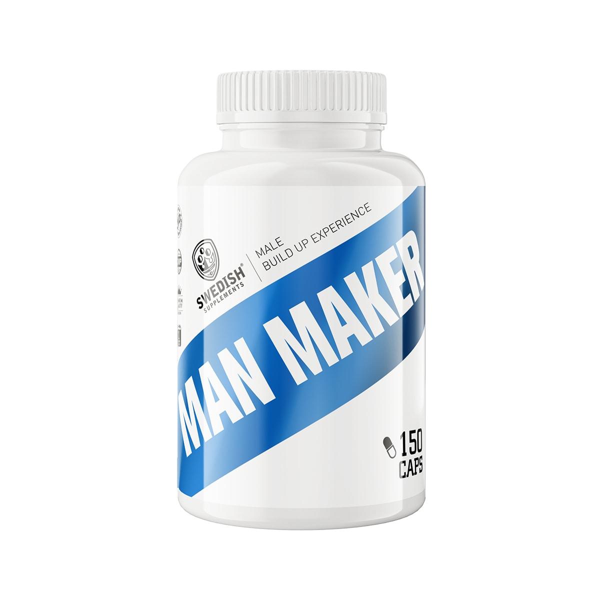 Swedish Supplements ManMaker 150 kapslar Muskelökning